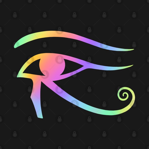 Eye of Horus. Rainbow Holographic colors by OccultOmaStore