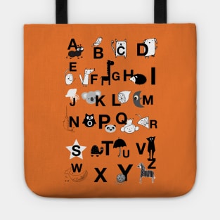 ABC Orange Tote