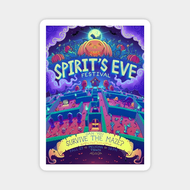 Stardew Valley Spirit's Eve Magnet by Bratzoid