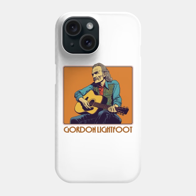 Gordon Lightfoot / Retro Style Fan Design Phone Case by DankFutura