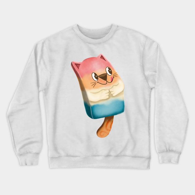 Summer time Pawsicle - Cat - Crewneck Sweatshirt