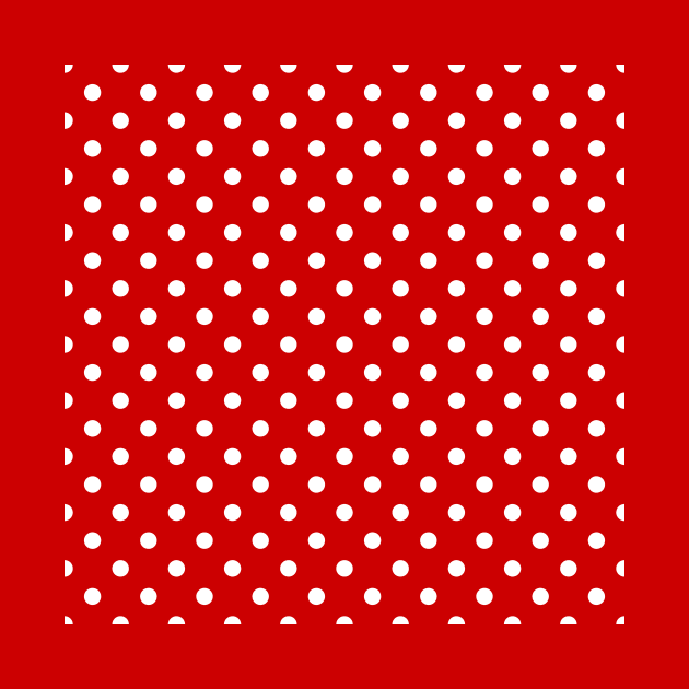 Red and White Polka Dots Pattern by Ayoub14