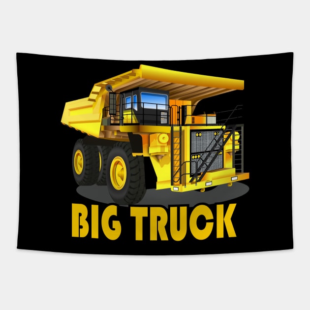 Dump truck construction Tapestry by ARTotokromo