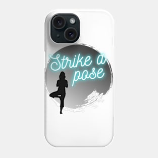 Yoga Pose in the Moonlight Phone Case