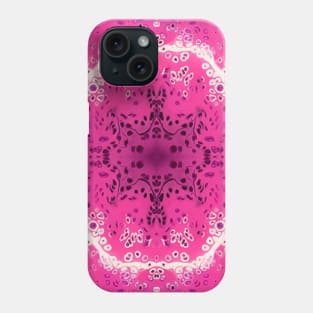 Magenta Pink Paint Pour Pattern Phone Case