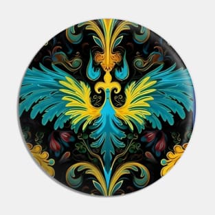Russian Firebird Art Inspired Design Pin