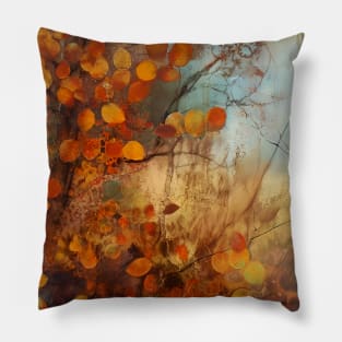 Rusty textured countryside autumn Pillow