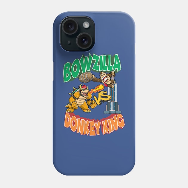 Bowzilla vs DonkeyKing Phone Case by Variart Studios