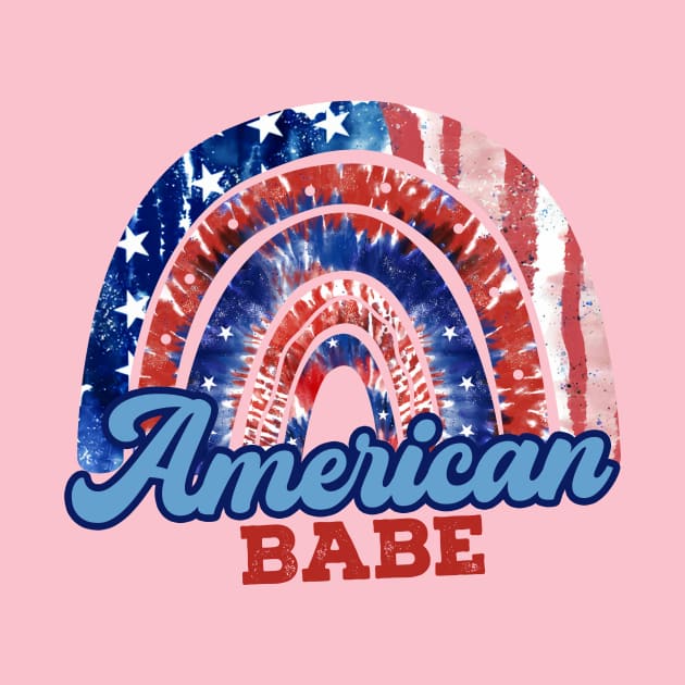 Funny 4th Of July American Babe by Banned Books Club