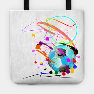 football sport art action brush strokes Tote