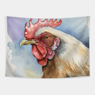 Water colour hen Tapestry