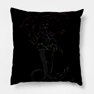 mermaid Ariel skeleton Pillow