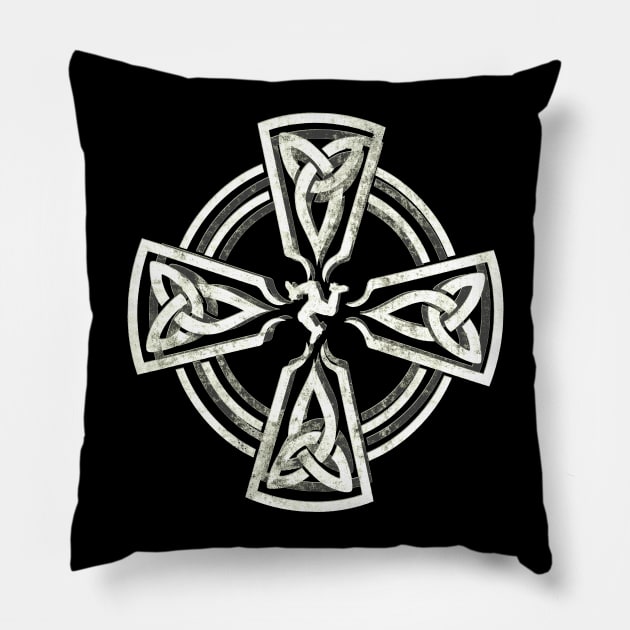 Celtic Cross Pillow by SpottydoggCreatives