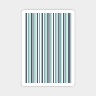 Color Block Stripes Blue and Grey Magnet