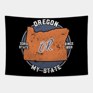 Oregon My State Patriot State Tourist Gift Tapestry