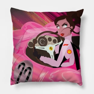 Auto Racing Illustration Pillow