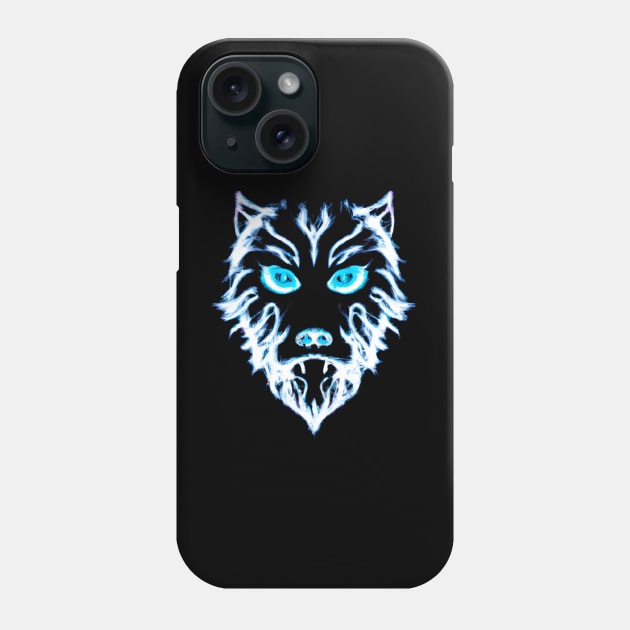 Wolf Face Phone Case by Ravenglow