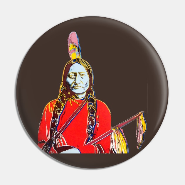 SITTING BULL Pin by GourangaStore