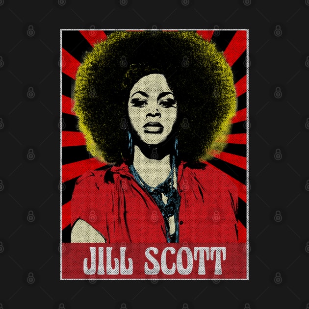 Jill Scott 80s Pop Art Fan Art by Motor Lipat