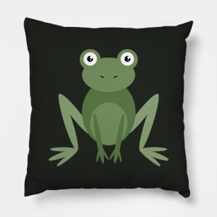 Green frog Pillow