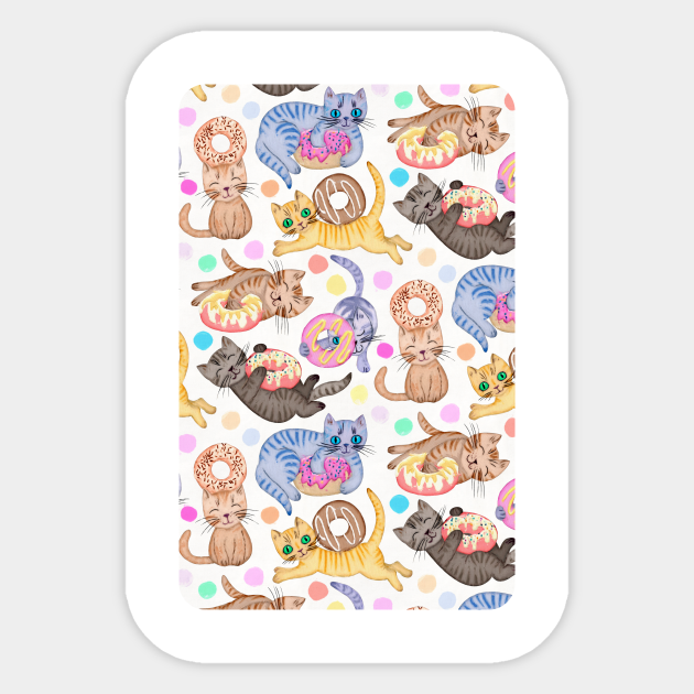 Sprinkles on Donuts and Whiskers on Kittens - Kitten - Sticker