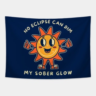 No Eclipse Can Dim My Sober Glow Tapestry