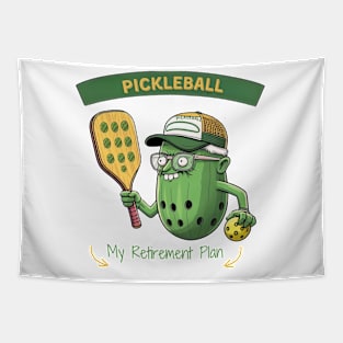 Pickleball My Retirement Plan Pickleball Paddle Tapestry