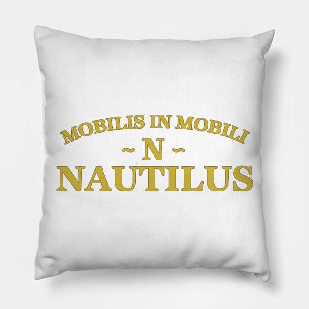 Nautilus Motto Pillow by J. Rufus T-Shirtery