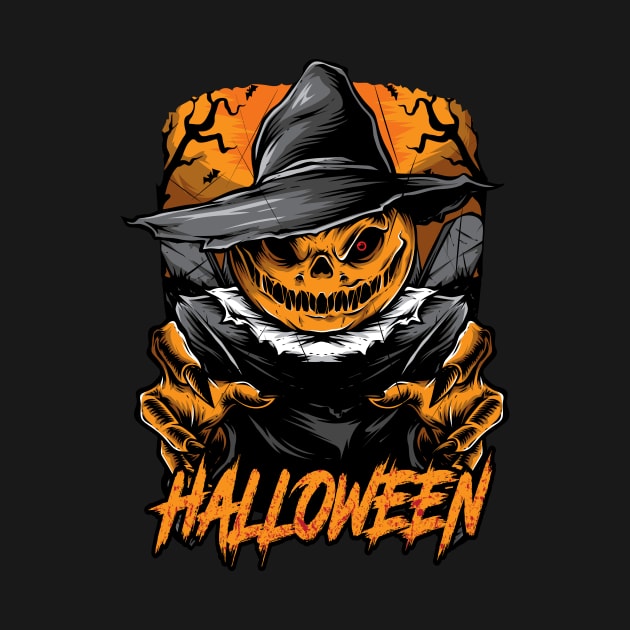 Scarecrow Halloween by InksyndromeArtwork