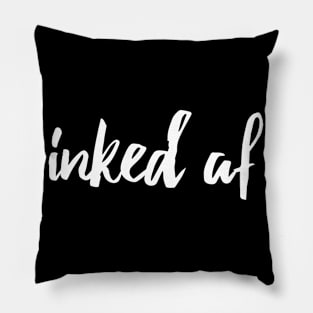 Inked af (white) Pillow