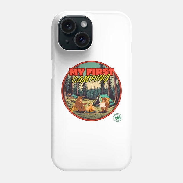 MY FIRST CAMPING Phone Case by Zimny Drań