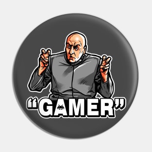 Air Quotes Gamer Pin