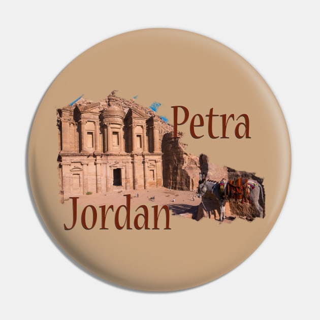 Petra, Jordan: The Monastery Pin by RaeTucker