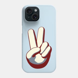 Peace Sign Red White and Blue Phone Case