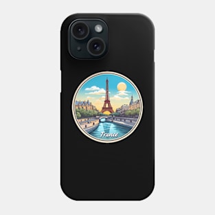 Seal of France, Eiffel Tower, River Seine Phone Case