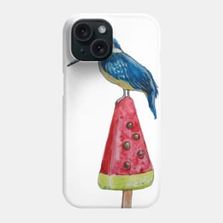 Kingfisher on ice 4 Phone Case