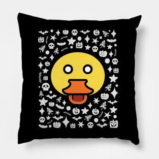 Kawaii Duck Halloween Pillow