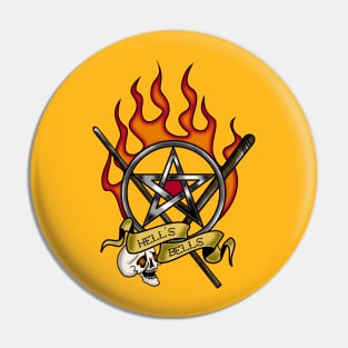 Hell's Bells tattoo Pin