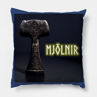 Mighty Mjolnir Thor Hammer Norse Pillow