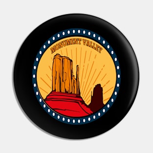 Monument Valley- Colorado Plateau Retro-Vintage Patch Pin