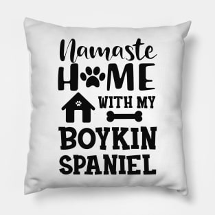 Boykin spaniel dog - Namaste home with my boykin spaniel Pillow