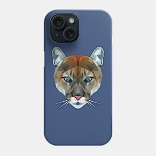 Mountain Lion Low Poly Art Phone Case