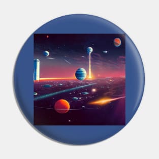 Interplanetary Spaceport Pin