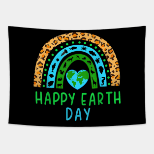 Happy Earth Day 2024, Funny Rainbow Earth Tapestry