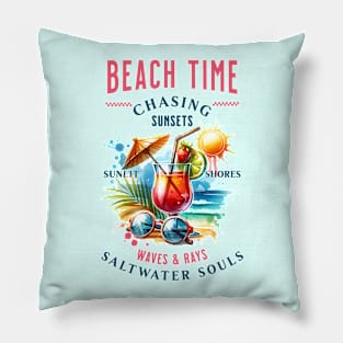 Summer, Sun, Beach, Joy Pillow