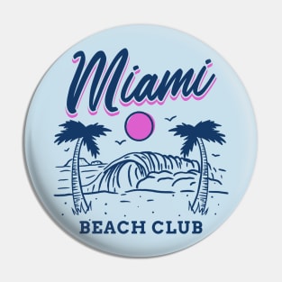 Miami Beach Club Pin