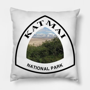 Katmai National Park and Preserve shield Pillow