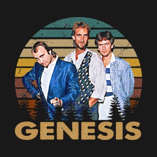 Iconic Sonic Canvas Genesis Bands Journey Across Time And Genres T-Shirt