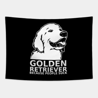 Golden Retriever Because People Suck Tapestry