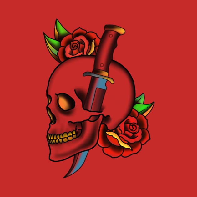 Skull and Sword by TattoofaceMiller